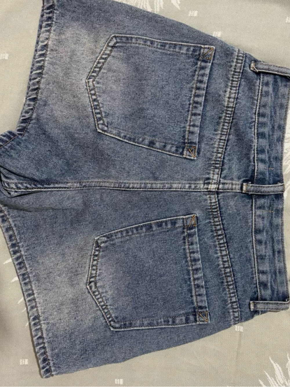 Classic High-Rise Women Jeans Shorts — Blue